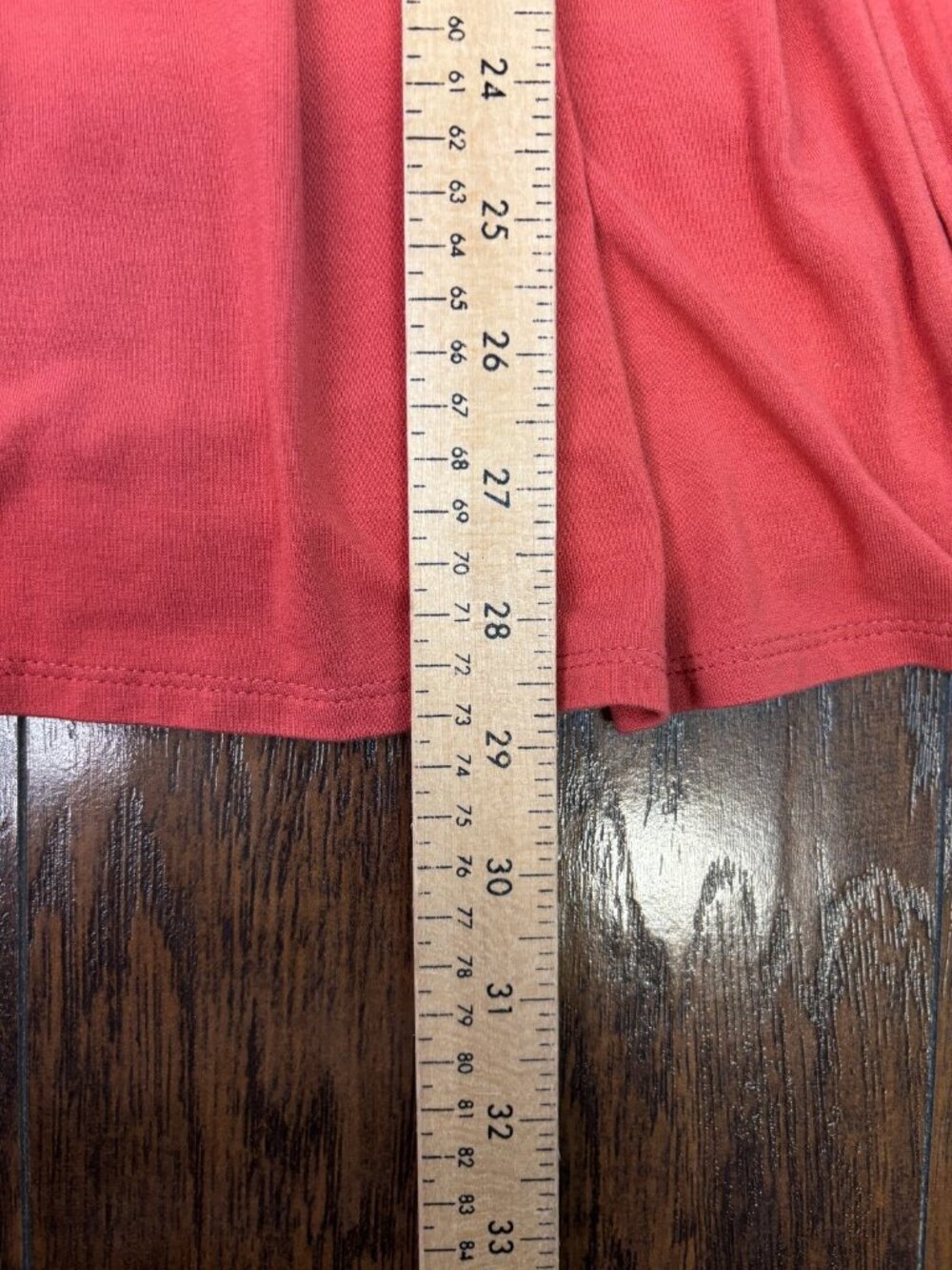 J. Jill Top Large Coral Wrap-Front Wearever Collection Stretch Blouse 3/4 Sleeve - Picture 9 of 11